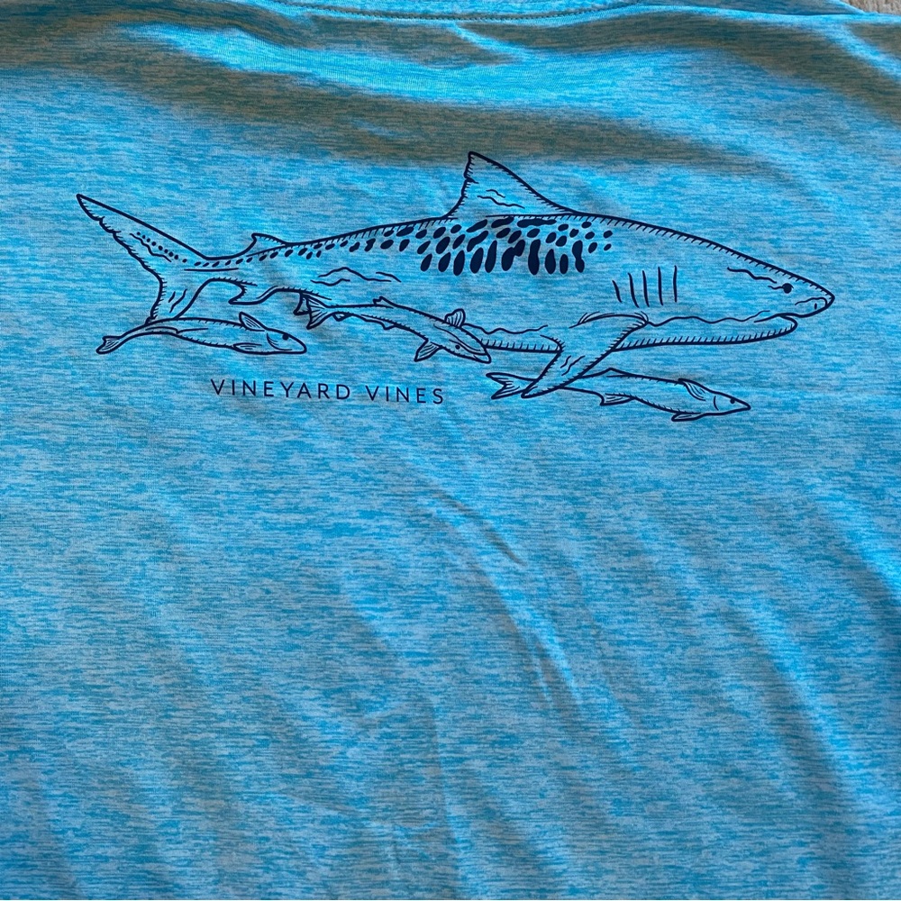 Vineyard Vine Performance Sun Shark Shirt Long Sleeve Size XXL